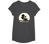 Disney and Pixar’s Wall-E and Eve Holiday Camiseta, Niñas, Jaspeado Oscuro, S