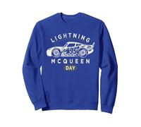 Disney and Pixar's Cars 95 Profile Lightning Mcqueen Day Sudadera, Unisex para Adultos, Azul Real, L