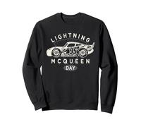 Disney and Pixar's Cars 95 Profile Lightning Mcqueen Day Sudadera, Unisex para Adultos, Negro, XL
