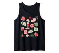 Disney and Pixar's Cars Christmas Stamps Holiday Collage Camiseta sin Mangas