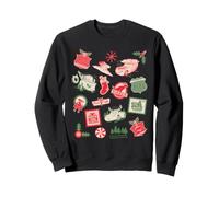 Disney and Pixar's Cars Christmas Stamps Holiday Collage Sudadera