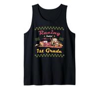 Disney and Pixar's Cars Racing into 1st Grade Back to School Camiseta sin Mangas