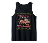 Disney and Pixar's Cars Racing to The First Day of School Camiseta sin Mangas