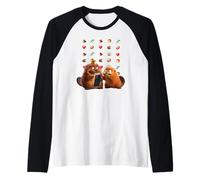 Disney and Pixar's Hoppers King George & Mabel Emoji Message Camiseta Manga Raglan
