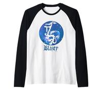 Disney and Pixar's Onward Blazey Dragon Emblema Camiseta Manga Raglan