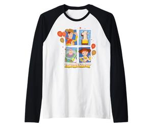 Disney and Pixar's Toy Story 1st Birthday First B-Day Party Camiseta Manga Raglan