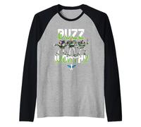 Disney and Pixar's Toy Story 5 Buzz Worthy Multi Lightyear Camiseta Manga Raglan