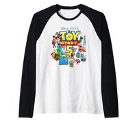 Disney and Pixar's Toy Story 5 Logo & Character Collection Camiseta Manga Raglan