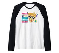 Disney and Pixar's Toy Story 5 Pizza with Sunglasses Baby Camiseta Manga Raglan