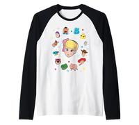 Disney and Pixar's Toy Story Bo Peep Big Face Collage Camiseta Manga Raglan