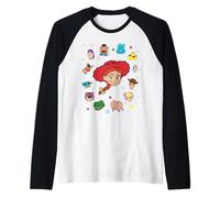 Disney and Pixar's Toy Story Jessie Big Face Collage Camiseta Manga Raglan