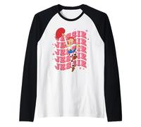 Disney and Pixar's Toy Story Jessie The Cowgirl Groovy Logo Camiseta Manga Raglan