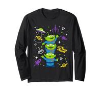 Disney and Pixar's Toy Story Pizza Planet Aliens Collage Manga Larga