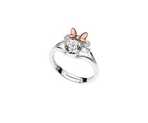 Disney Anello per Bambine con Minnie Mouse en Argento, Plata de ley (Minnie 3)