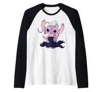 Disney Angel in Ursula Costume Halloween Disney Villains Camiseta Manga Raglan