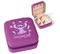 Disney Angel Purple - Joyero compacto cuadrado pequeño