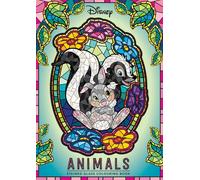Disney Animals: Stained Glass Adult Colouring Book