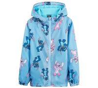 Disney años Chaqueta Impermeable Niña Chubasquero Niña Abrigo Rainwear Ropa Niña Lluvia Lilo y Stitch Regalos Niña 4-14 Años (Azul, 7-8 años)