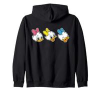 Disney April May & June Duck Big Face Retro Trip Matching Sudadera con Capucha