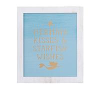 Disney Ariel el mar princesa enmarcado pared arte, azul/blanco/oro multicolor Sea Princess