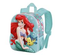 Disney Ariel Sea-Mochila 3D Pequeña, Azul, 26 x 31 cm, Capacidad 8,5 L