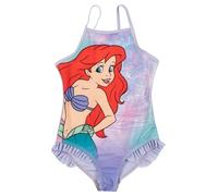 Disney Arielle - Traje de baño con volantes para niña, color lila, morado, 110-116