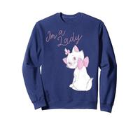 Disney Aristocats Marie I'm A Lady Portrait Sudadera, Unisex para adultos, Azul Marino, M