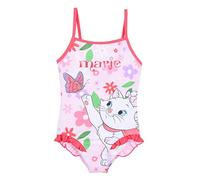 Disney Aristogatos Bañador para Niña, Diseño Marie Bañador de una Pieza, Natación Infantil, Talla 3 Años | Rosa