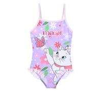 Disney Aristogatos Bañador para Niña, Diseño Marie Bañador de una Pieza, Natación Infantil, Talla 3 Años | Lila
