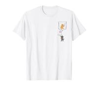 Disney Aristogatos Marie Toulouse Berlioz Kitten Pocket Camiseta