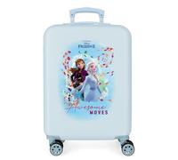 Disney Awesome Moves, Maleta De Cabina Rígida 55cm Niñas, Azul (Blue), Media
