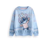 Disney Azul Stitch Jersey de Navidad Chicas