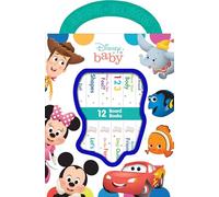 Disney Baby: 12 Board Books (MY FIRST LIBRARY)