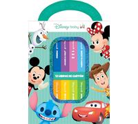 DISNEY BABY: MI PRIMERA BIBLIOTECA - 12 LIBROS DE CARTÓN - BLOQUE DE LIBROS - PI KIDS