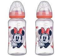 Disney Baby Minnie Collector Pack - Pack De 2 Biberones 360 Ml Anti-cólicos Con Tetina De Silicona Y Sistema Ajustable