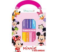 DISNEY BABY: MINNIE Y SUS AMIGOS - MI PRIMERA BIBLIOTECA - 12 LIBROS DE CARTON - PI KIDS (M1L)