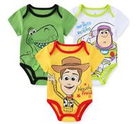 Disney Baby Toy Story Mickey Mouse Cars Winnie the Pooh, paquete de 3 monos para reciιn nacidos y bebιs