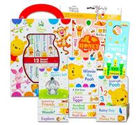 Disney Baby Winnie The Pooh My First Board Books Set - Paquete con 12 libros de mesa Winnie The Pooh para niños pequeños, niños y más | Juguetes educativos Winnie The Pooh