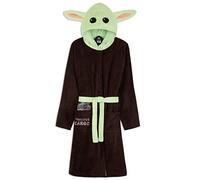 Disney - Baby Yoda Albornoz, Bata Invierno de Forro Polar de Casa Mandalorian Con Capucha, Para Hombre, Color Marron, Talla XL