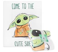 Disney Baby Yoda Manta Sofa Suave Mantas para Cama de 150 x 130 cm para Dormitorio, Viaje, Ideas Regalos para Adulto y Niños (Verde Baby Yoda)