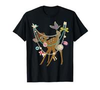 Disney Bambi Forest Friends Charm Necklace Print Camiseta