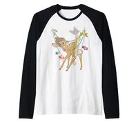 Disney Bambi Forest Friends Charm Necklace Print Camiseta Manga Raglan