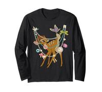 Disney Bambi Forest Friends Charm Necklace Print Manga Larga
