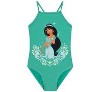 Disney Bañador Natacion Niña, Bañador Niña Jasmine, Bañadores Una Pieza, Verde 4-5 años