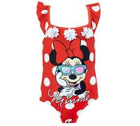Disney Bañador para Niña Minnie Mouse Rojo 4-5 Años