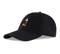 Disney Baseball Cap, Mickey Mouse Adjustable Hat for Adult Gorra de béisbol, Negro, L/XL para Hombre
