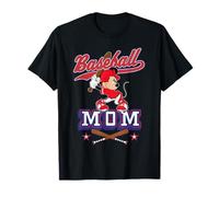 Disney Baseball Mom Sports Minnie Mouse Mother's Day Tee Camiseta