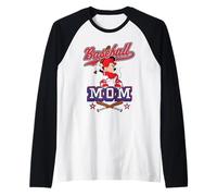 Disney Baseball Mom Sports Minnie Mouse Mother's Day Tee Camiseta Manga Raglan