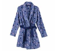 Disney Batín Infantil de Stitch - Color Azul - Talla 6 Años - Bata Larga Fabricada con Poliéster Coral Fleece 100% - Incluye Cinturón para Atar - Producto Original Diseñado en España