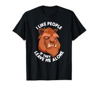 Disney Beauty And The Beast Face People Leave Me Alone T-Shirt